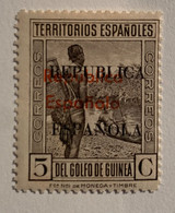 1933.- GUINEA ESPAÑOLA. Tipos 1931 Con Doble Sobrecarga. Edifil Nº 243D. ** Nuevo Sin Fijasellos - Guinea Española