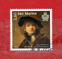 S.Marino ° 2019 - GRANDI ARTISTI - REMBRANDT. Unif. 2631.  Usato. - Gebraucht