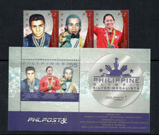 OLYMPICS - PHILIPPINES - 2016 - RIO DE JANEIRO OLYMPICS SET FO 3 +  SOUVENIR SHEET  MINT NEVER HINGED, - Summer 2016: Rio De Janeiro