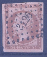 N° 13 TB, Frappé PC 3126 De St Jean Pied, Indice 6, Très Jolie Frappe Choisie, TTB - 1853-1860 Napoléon III