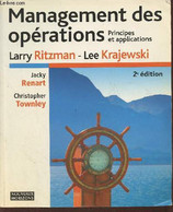 Management Des Opérations- Principes Et Applications - Ritzman Larry, Renart Jacky, Krajewski Lee, Etc - 2010 - Management