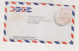 NEW ZEALAND WELLINGTON  1958 Nice  Airmail  Cover To Germany Meter Stamp - Lettres & Documents