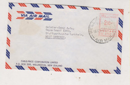 NEW ZEALAND WELLINGTON  1958 Nice  Airmail  Cover To Germany Meter Stamp - Briefe U. Dokumente