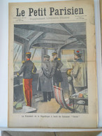 LE PETIT PARISIEN N°1016 - 26 JUILLET 1908 - LE PRESIDENT A BORD DU CUIRASSE "VÉRITÉ" - CHALEUR A NEW-YORK - Le Petit Parisien