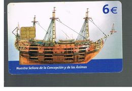 SPAGNA (SPAIN) - TELEFONICA  (CHIP) -  2003 SHIP NUESTRA SENORA     - USED - RIF. 10010 - Barcos