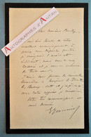 ● L.A.S Georges JEANNIOT Peintre Né à Plainpalais Genève Suisse Ami D'Edgar DEGAS  - Lettre Autographe à M BURTY LAS - Peintres & Sculpteurs