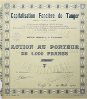 Capitalisation Foncière De Tanger, 1930 - Africa