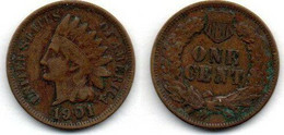 USA Cent 1901 TB+ - 1859-1909: Indian Head