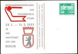 DDR PP16 D2/004 Privat-Postkarte AUSSTELLUNG POLEN Berlin 1977  NGK 3,00 € - Cartoline Private - Nuovi