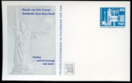 DDR PP17 C2/008 Privat-Postkarte GALILEO GALILEI Skulptur CREMER Chemnitz 1974  NGK 4,00 € - Privatpostkarten - Ungebraucht