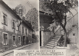 CARTOLINA  VIENNA,AUSTRIA,LUDWIG VAN BEETHOVEN,VERFASSTE UN DIESEM HAUSE-DAS HEILIGENSTADTER TESTAMENT,VIAGGIATA1970 - Museums