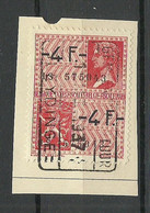 BELGIEN Belgium Belgique O 1937 Revenue Fiscal Tax Steuermarke With Overprint - Marken