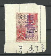 BELGIEN Belgium Belgique Revenue Fiscal Tax Steuermarke With Overprint O - Stamps