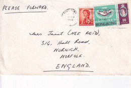 HONG KONG 1965 COVER TO ENGLAND. - Brieven En Documenten