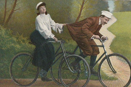 Couple Amoureux 258 Vélo Bicyclette (serie 482 - Couples