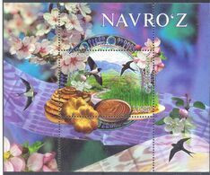 2020. Uzbekistan, Nouruz Holiday, Bird, Flowers, S/s, Mint/** - Uzbekistan