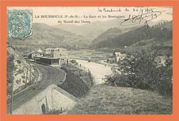 A242 / 495 63 - LA BOURBOULE - La Gare Et Les Montagnes Du Massif Des Dores - Otros & Sin Clasificación