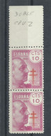 ESPAÑA  EDIFIL   939  Ed  (VARIEDAD DOBLE IMPRESION  DE LA CRUZ)  (PAREJA)   MNH  ** - Plaatfouten & Curiosa