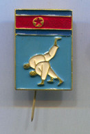 Judo - North Korea Federation Association, Vintage Pin Badge Abzeichen - Judo