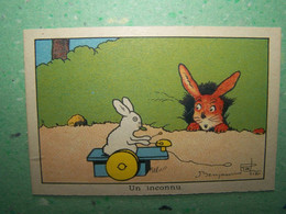 LES ILLUSTRATEURS. BENJAMIN RABIER. LES LAPINS. "UN INCONNU" - Rabier, B.