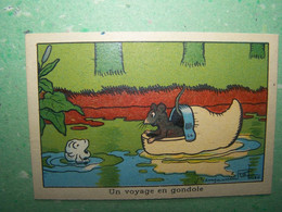 LES ILLUSTRATEURS. BENJAMIN RABIER. LES SOURIS. LES POISSONS. "UN VOYAGE EN GONDOLE" - Rabier, B.