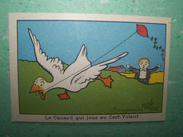 LES ILLUSTRATEURS. BENJAMIN RABIER. "LE CANARD QUI JOUE AU CERF-VOLANT!" - Rabier, B.