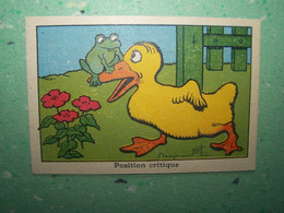 LES ILLUSTRATEURS. BENJAMIN RABIER. LES CANARDS. LES GRENOUILLES. "POSITION CRITIQUE" - Rabier, B.