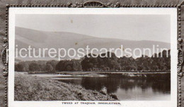 INNERLEITHEN TWEED AT TRAQUAIR OLD R/P POSTCARD SCOTLAND - Peeblesshire