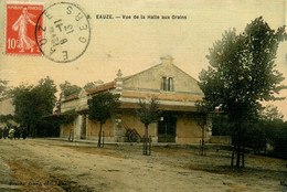 Eauze * Vue De La Halle Aux Grains * Place * Cpa Colorisée Toilée - Autres & Non Classés