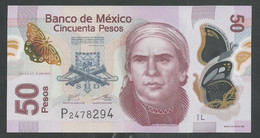 MEXICO. 50 PESOS. 10JUN2013. Pick 123A. POLYMER. SIGN. RABIELA-CARSTENS . SERIE L. UNC / NEUF - Mexico