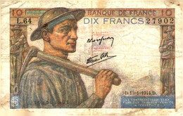 T 1 >  France > 10 Francs > ''Mineur'' > 1944 > - 10 F 1941-1949 ''Mineur''