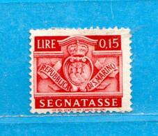 San. MARINO * -1945 - SEGNATASSE - Unif. 67. MH* - Segnatasse