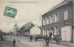 80-RIBEMONT- LA POSTE ET LA RUE DE HAUT - Otros & Sin Clasificación