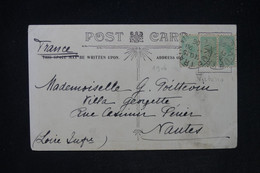 AUSTRALIE / VICTORIA - Affranchissement Victoria X 3 Sur Carte Postale Pour La France En 1906 - L 131178 - Brieven En Documenten