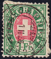 Heimat NE Cormortreche 1885-02-01 Poststempel Auf Telegraphen-Marke 1 Fr. Zu#17 - Telegraafzegels