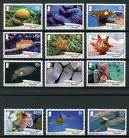 BVI 2017 MNH Sea Life Stamps Definitives Fish Dolphins Corals 12v Set - Iles Vièrges Britanniques