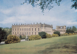 Postcard Chatsworth The South And East Fronts My Ref B25604 - Derbyshire