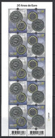 PORTUGAL - 20 Years Of The EURO (Miniature Sheet) - Date Of Issue: 2022-09-15 - Volledige & Onvolledige Vellen