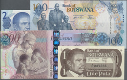 Botswana: Bank Of Botswana, Lot With 12 Banknotes, 1983-2009, Comprising For Exa - Botswana