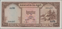 Cambodia: National Bank Of Cambodia, Huge Lot With 66 Banknotes, 1956-2015, Cons - Cambodia