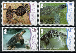 BVI 2017 MNH Turtles Stamps Underwater Life Pt 1 Reptiles 4v Set - Iles Vièrges Britanniques