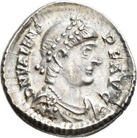 Valens (364 - 378): AR-Siliqua, 2,23 G, D N VALENS P F AVG, Büste Nach Rechts / - The End Of Empire (363 AD Tot 476 AD)