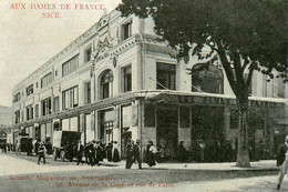 Nice * Grands Magasins De Nouveautés AUX DAMES DE FRANCE 58 Avenue De La Gare Et Rue De Paris * Commerce - Cafés, Hotels, Restaurants