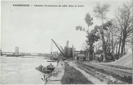 42  Andrezieux  -  Chantier  D'extraction  Du Sable Dans La Loire - Andrézieux-Bouthéon