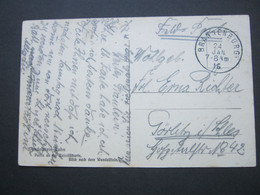 BAYERN , BRANNENBURG   , Klarer Stempel Auf Feldpostkarte 1916 - Feldpost (Portofreiheit)