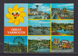 ENGLAND - Great Yarmouth Multi View Used Postcard - Great Yarmouth