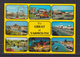 ENGLAND - Great Yarmouth Multi View Used Postcard - Great Yarmouth