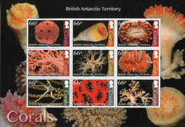 BAT 2017 MNH Marine Animals Stamps Corals Coral Marine Life 9v M/S - Neufs