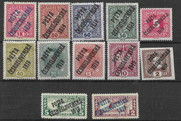 CSSR Mh* Lot Of Austrian Overprints 1919 - Ungebraucht