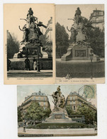3 CPA: 75 - PARIS - MONUMENT DE VICTOR HUGO - Arrondissement: 16